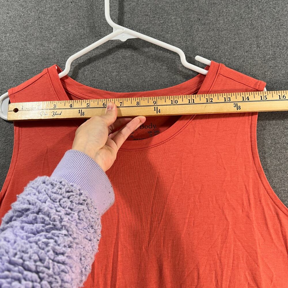 AnyBody Cozy Knit Jersey Tank Dress Burnt Sienna Size 1X - Picture 8 of 13